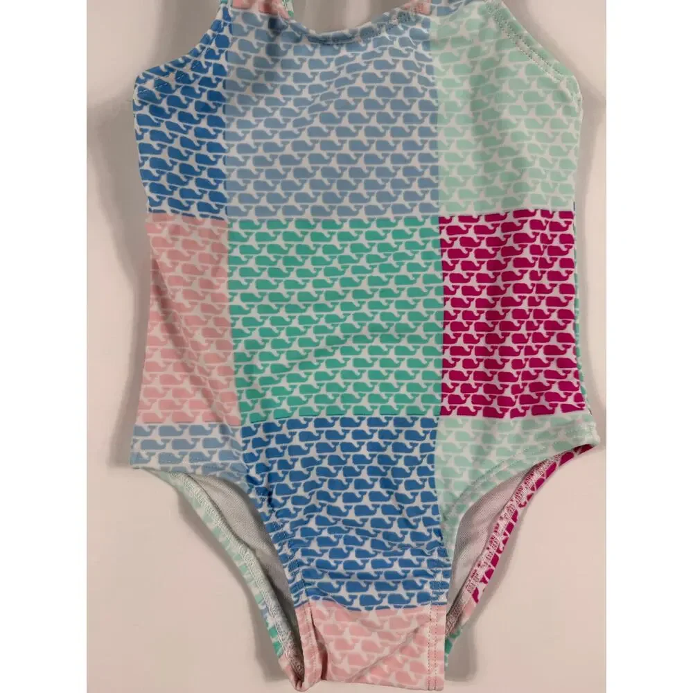 Vineyard Vines for Target Patchwork Whale One-Piece Swimsuit 18 months